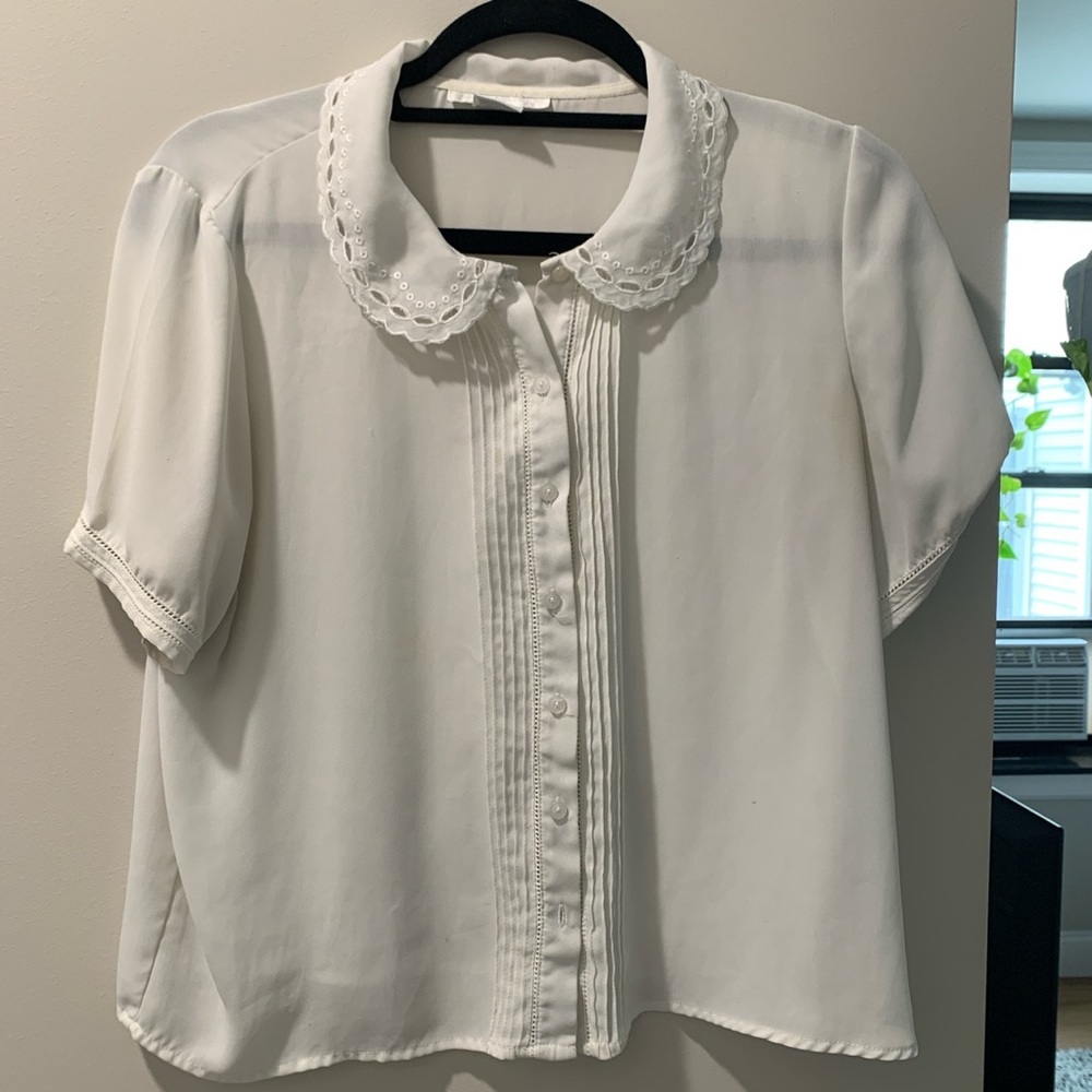 Embroidered Collared Shirt
